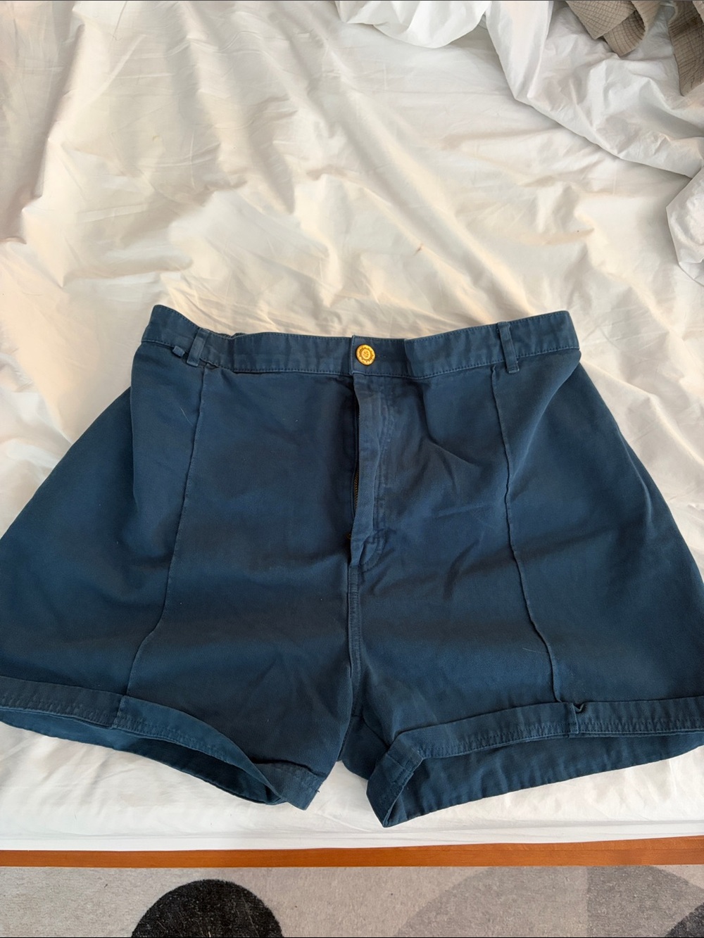 Big Bud Press Western Pants Shorts in Navy